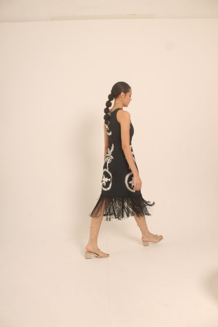 vista espalda de producto pescaito dress